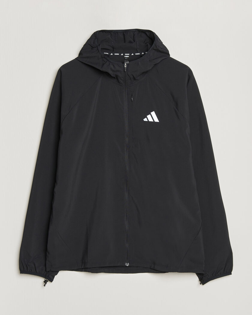 adidas Performance Running Hooded Jacket Black – Schwarz