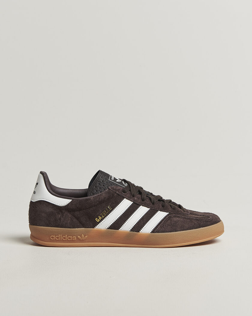 adidas Originals Gazelle Indoor Sneaker Brown/White – Braun