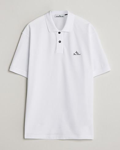 Stone Island Organic Cotton Pique White – Weiß