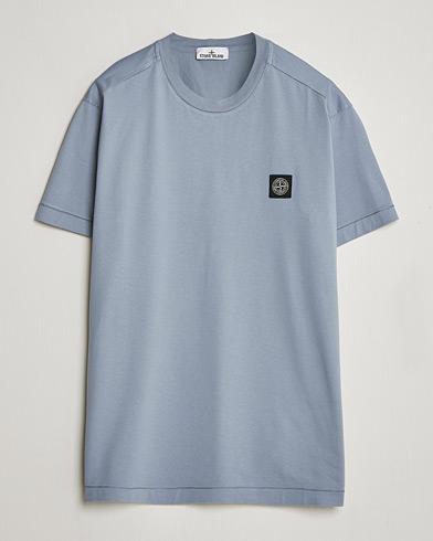 Stone Island Garment Dyed Cotton Jersey T-Shirt Dark Blue – Blau