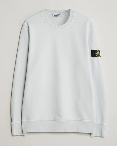 Stone Island Garment Dyed Fleece Sweatshirt Sky Blue – Blau