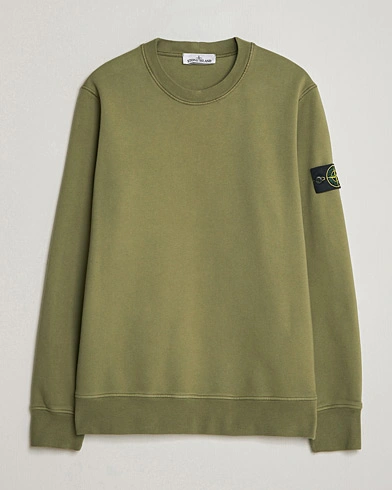 Stone Island Garment Dyed Fleece Sweatshirt Military Green – Grün