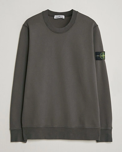 Stone Island Garment Dyed Fleece Sweatshirt Charcoal – Grau