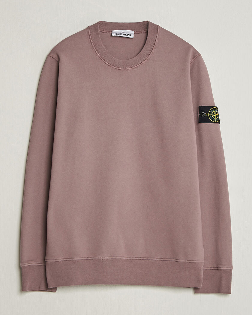Stone Island Garment Dyed Fleece Sweatshirt Purple Grey – Grau