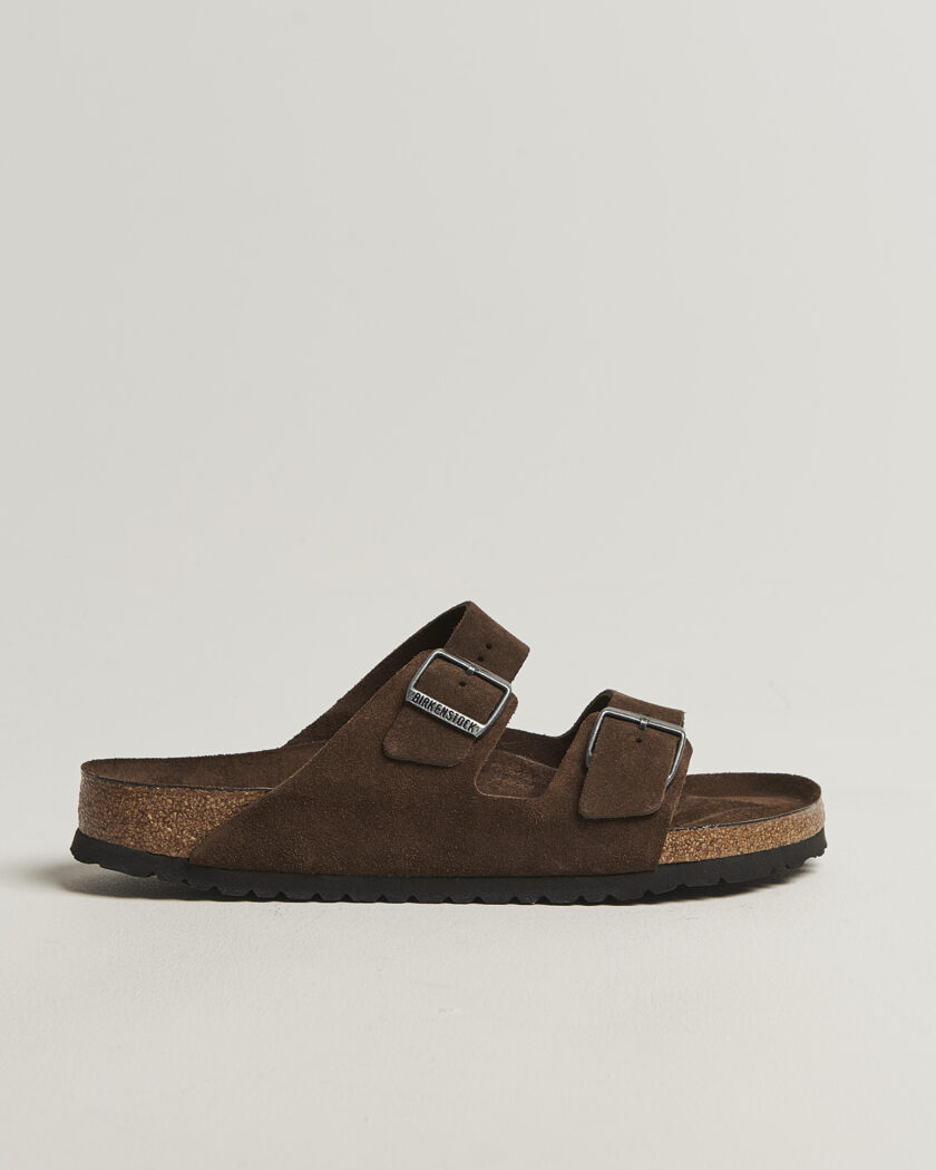 BIRKENSTOCK Arizona Soft Footbed Carafe Suede – Braun