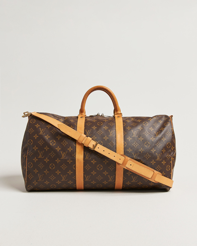 Louis Vuitton Pre-Owned Keepall Bandouliére 50 Monogram – Braun