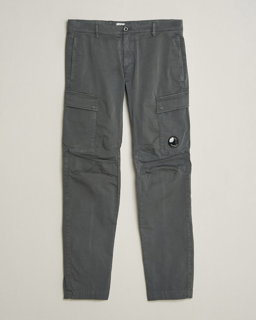 C.P. Company Satin Stretch Cargo Pants Dark Grey – Grau