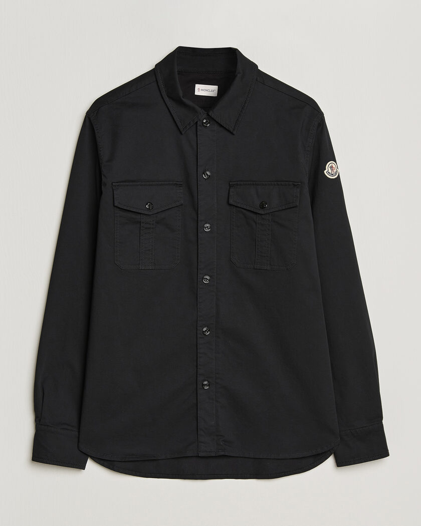 Moncler Double Pocket Overshirt Black – Schwarz