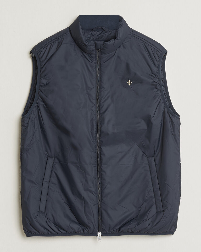 Morris Bradley Padded Vest Navy – Blau