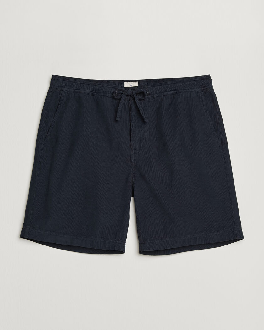 Morris Fenix Summer Cord Shorts Dark Blue – Blau