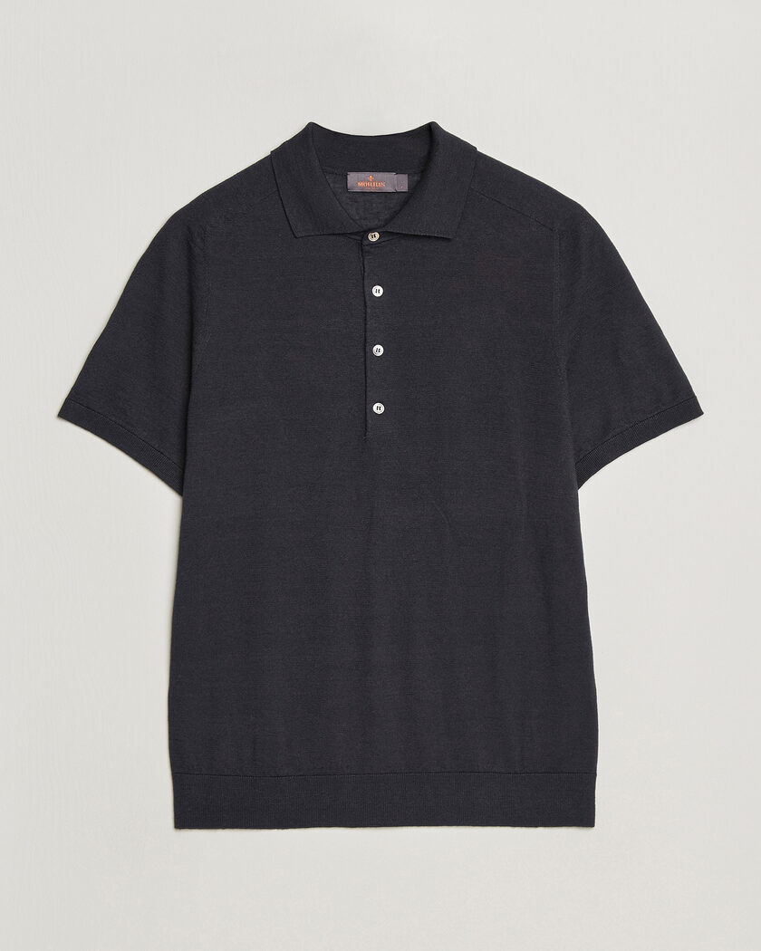 Morris Colin Short Sleeve Polo Shirt Navy – Blau