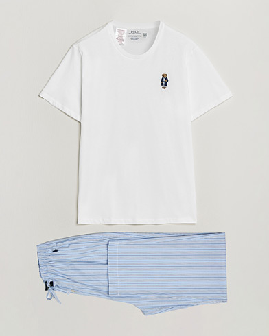 Polo Ralph Lauren Cotton Pyjama Set Andrew Stripe/White – Mehrfarbig