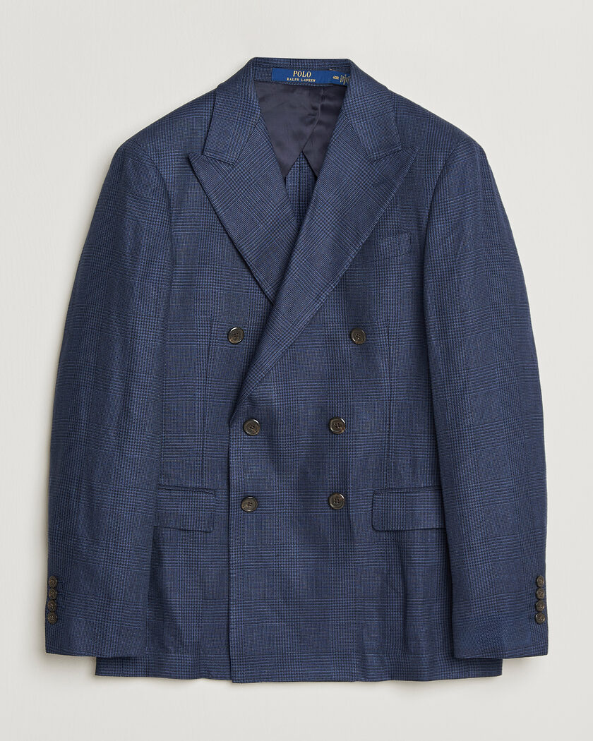 Polo Ralph Lauren Mini Glenplaid DB Blazer Spring Navy – Blau