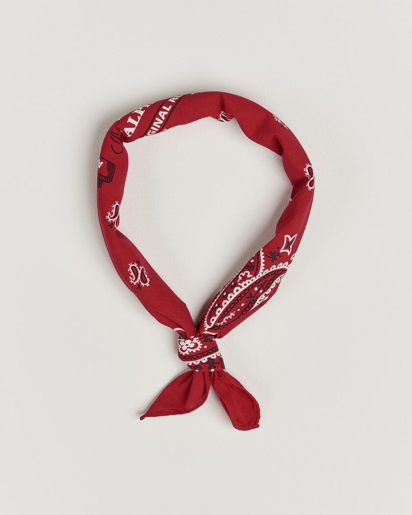 Polo Ralph Lauren Cotton Printed Bandana Red/White – Rot