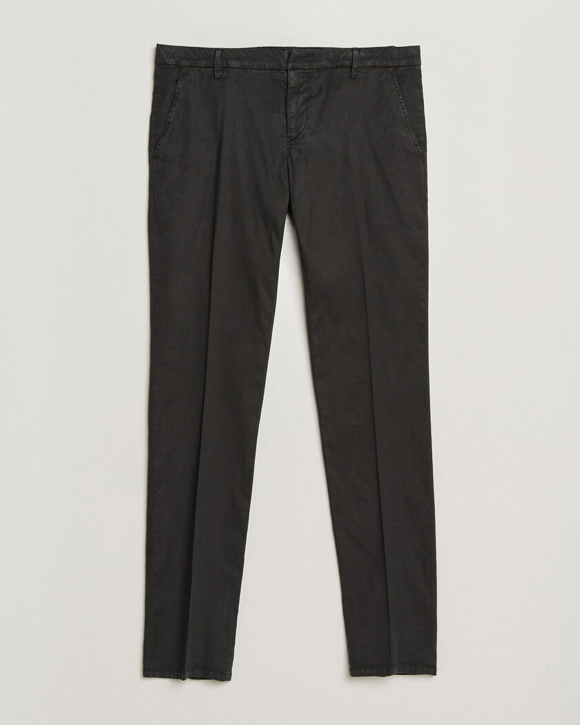 Dondup Spiritisimo Linen Stretch Chinos Black – Schwarz