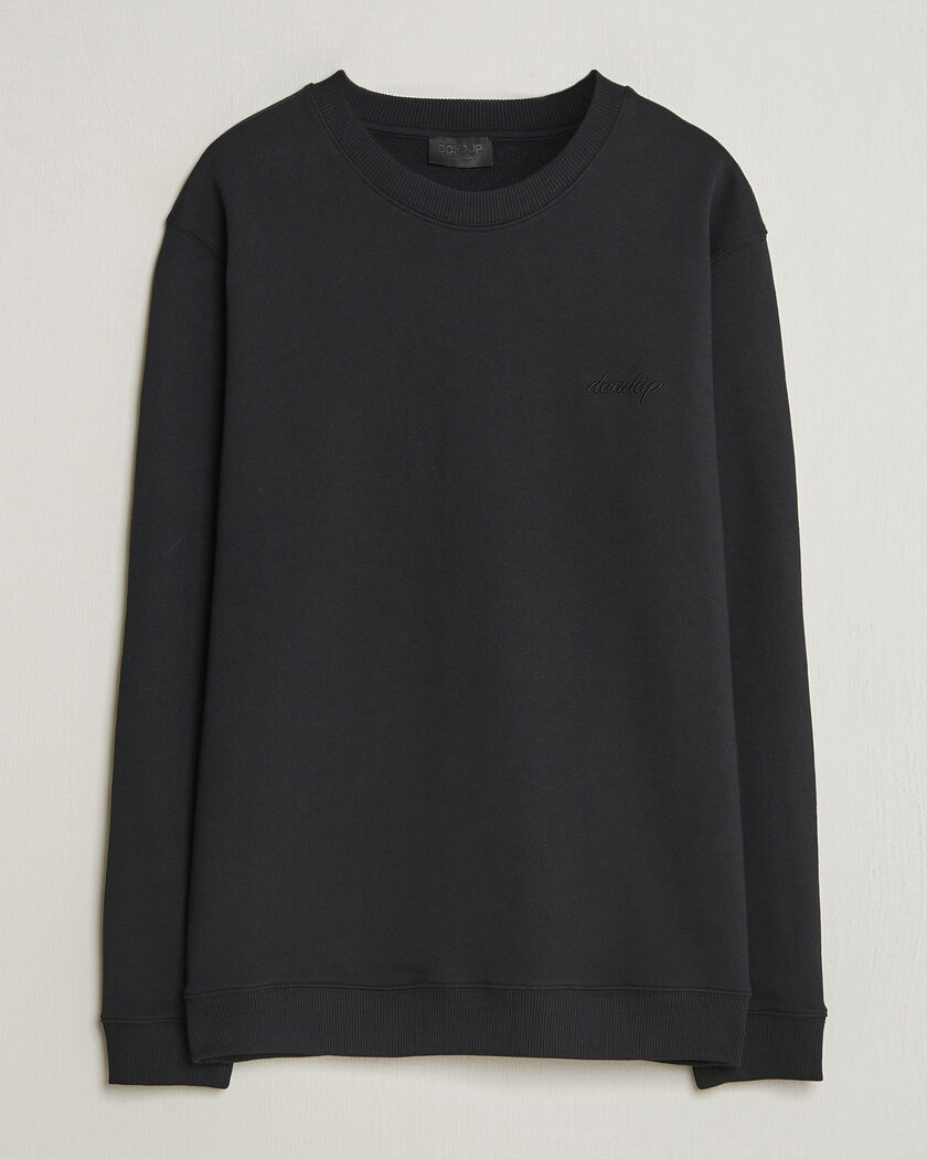 Dondup Logo Crew Neck Sweatshirt Black – Schwarz