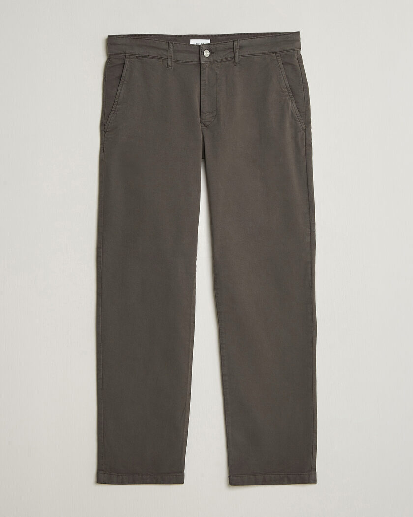 NN07 Aden Regular Fit Chinos Dark Army – Grün