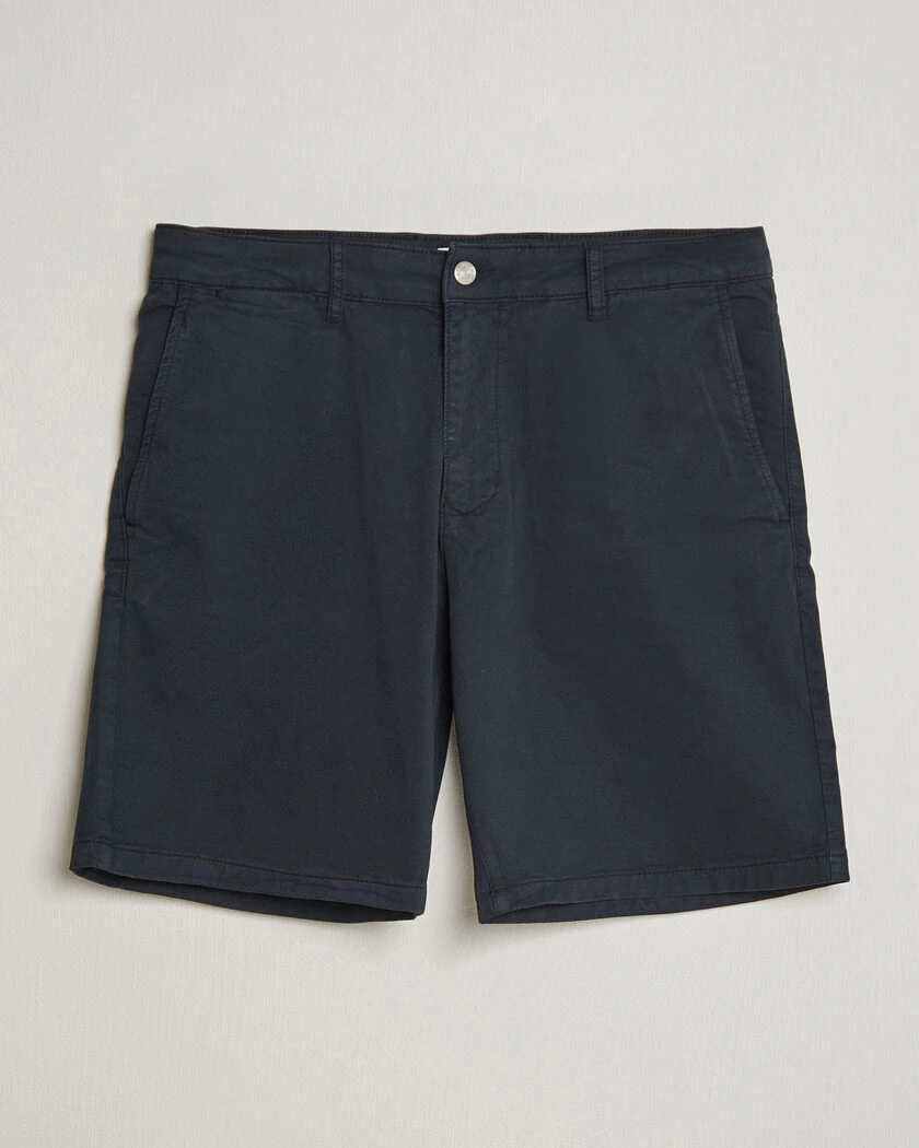 NN07 Aden Regular Fit Chino Shorts Navy Blue – Blau