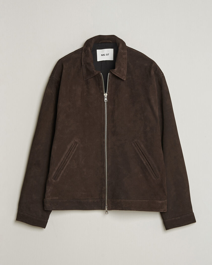 NN07 Petrus Suede Jacket Deep Truffle – Braun