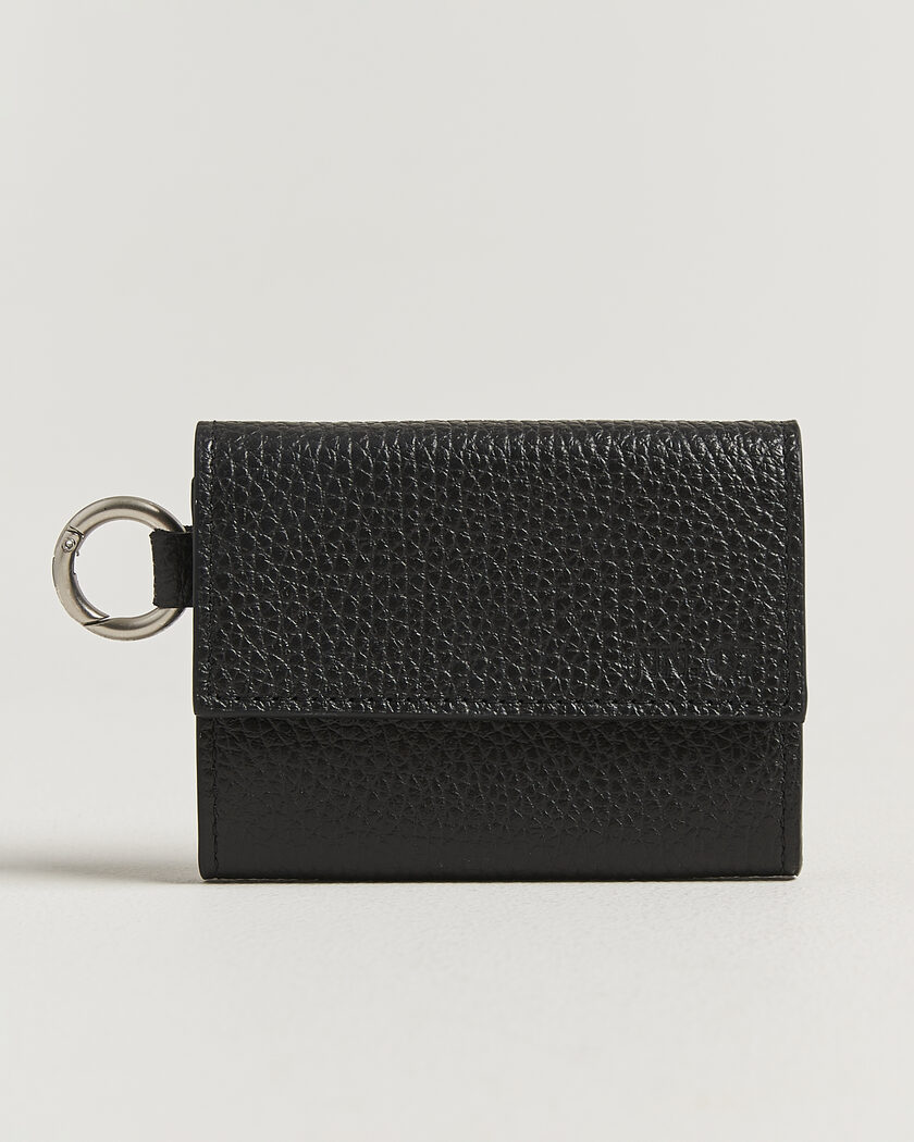 NN07 Foldo Grained Leather Wallet Black – Schwarz