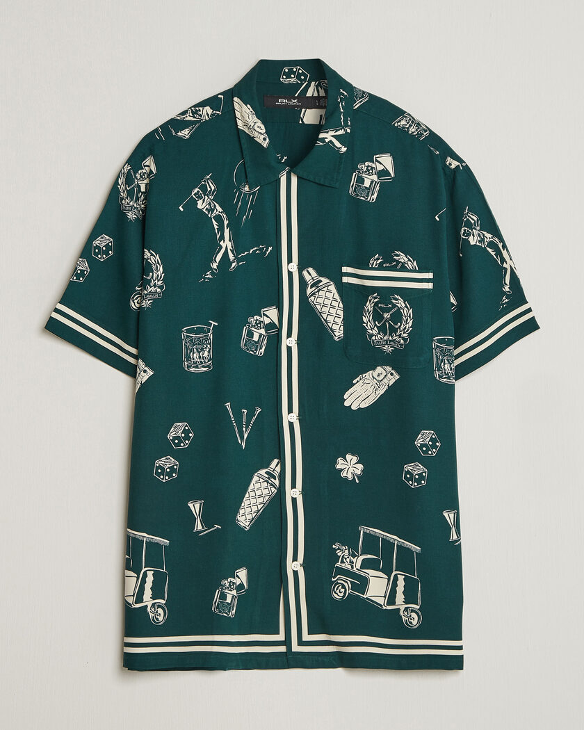 RLX Ralph Lauren Short Sleeve Golf Shirt Par-Tee on the Greens – Grün