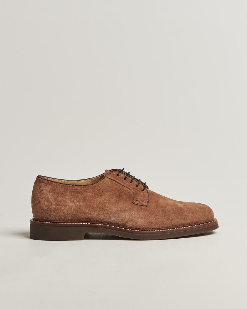 Brunello Cucinelli Derby Shoes Brown Suede – Braun
