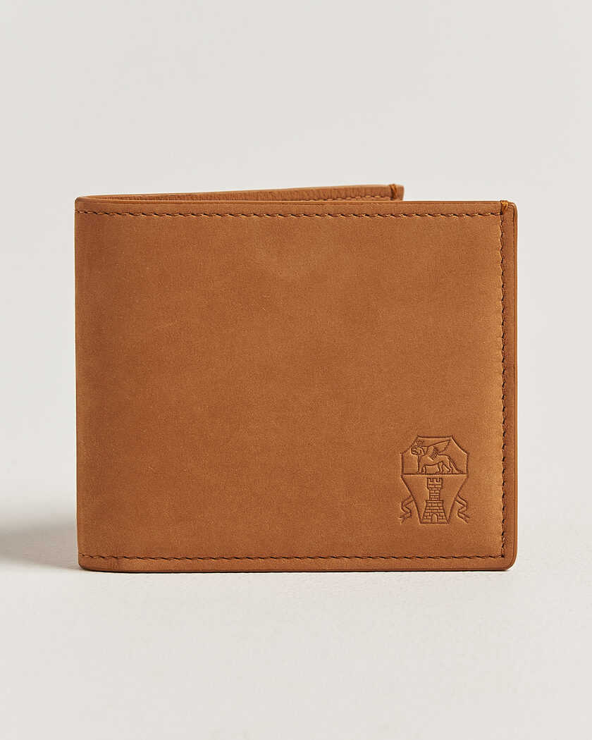 Brunello Cucinelli Nubuck Leather Wallet Cognac – Braun