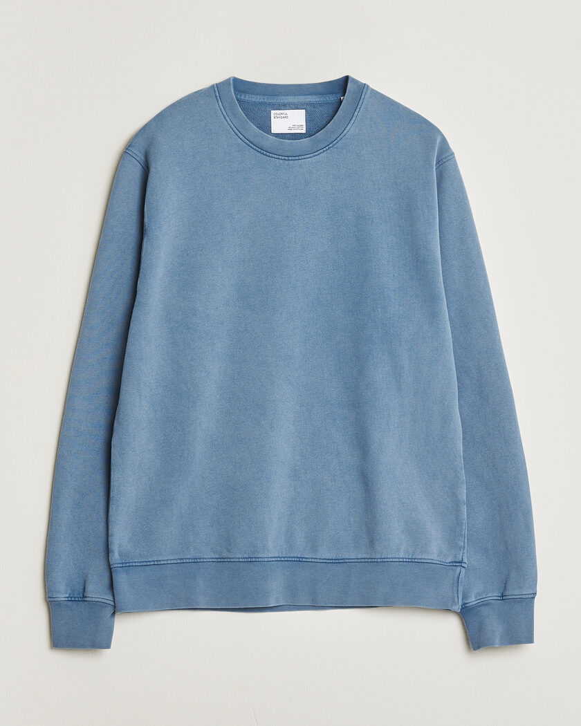 Colorful Standard Classic Organic Crew Neck Sweat Faded Indigo – Blau