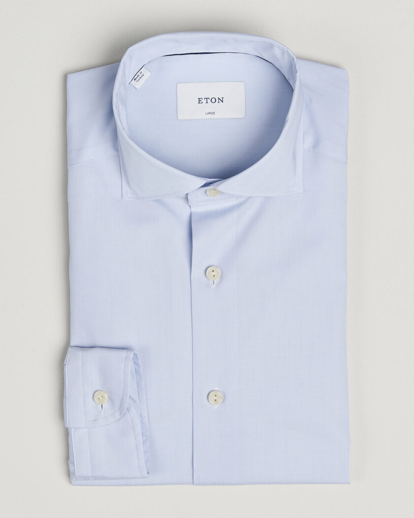 Eton Casual Fit Breeze Poplin Shirt Light Blue – Blau