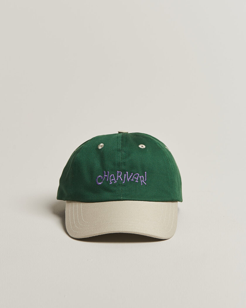 Drake's Charivari Twill Baseball Cap Green/Ecru – Grün