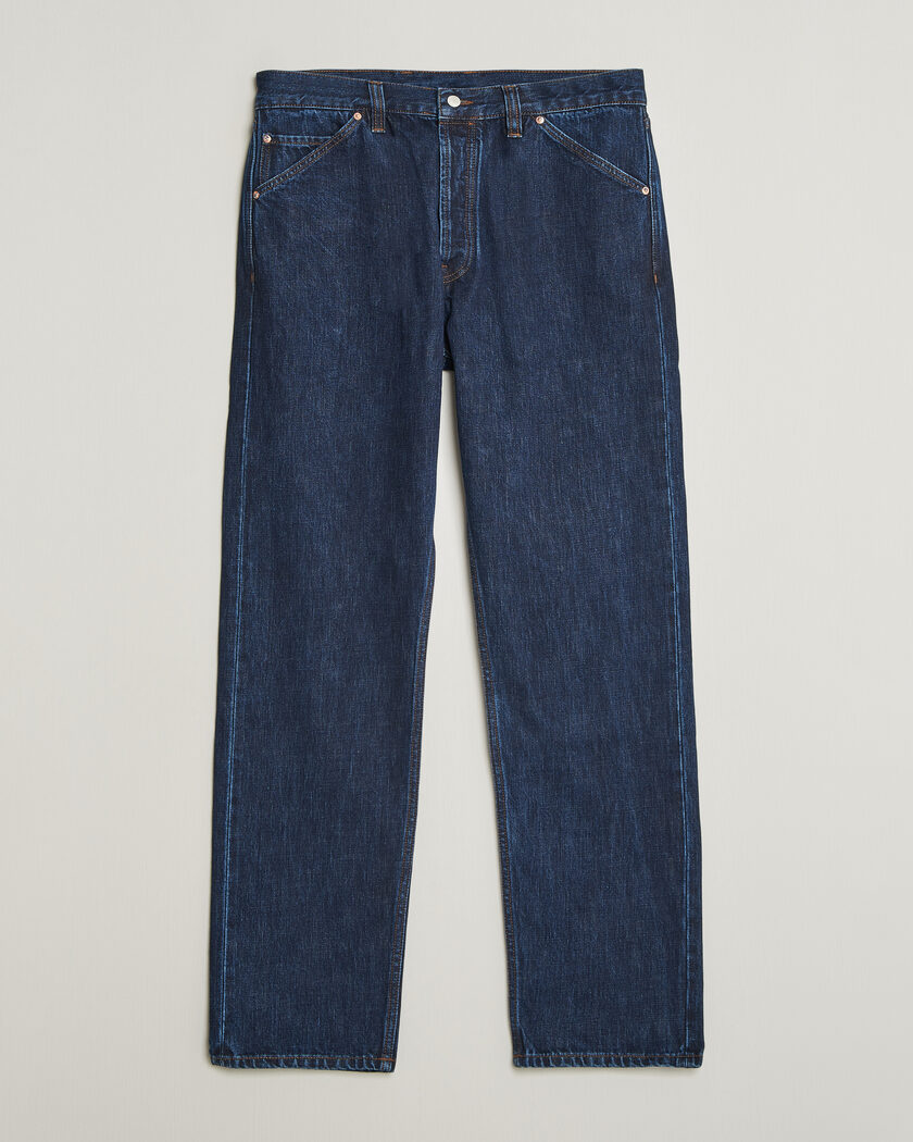 Drake's 5-Pocket Japanese Selvedge Denim Stone Wash – Blau