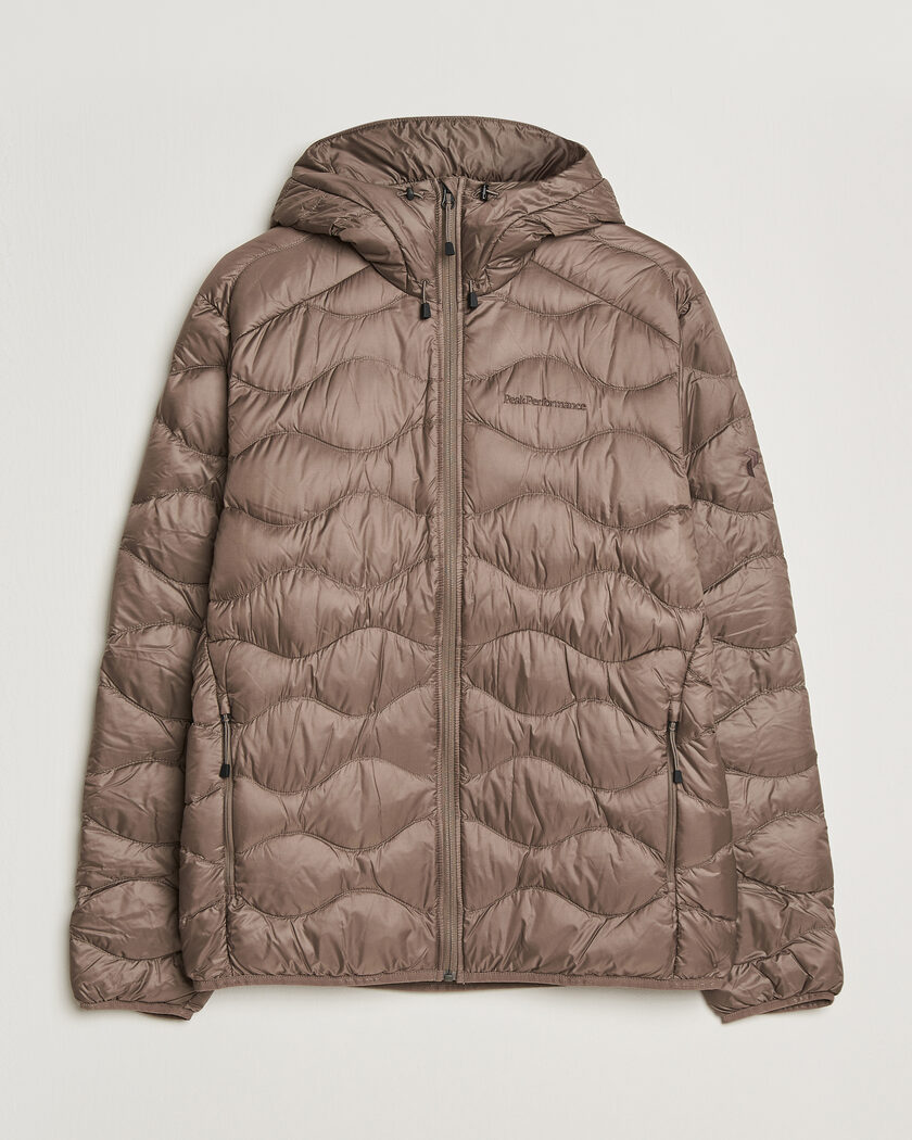 Peak Performance Helium Down Hooded Jacket Terrian Tan – Beige