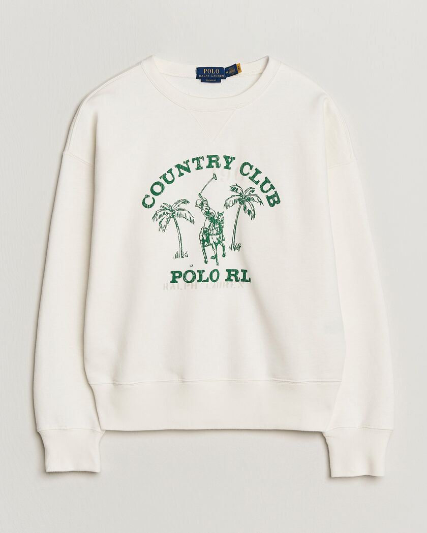 Polo Ralph Lauren Vintage Fleece Sweatshirt Nevis – Weiß