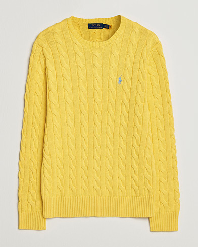 Polo Ralph Lauren Cotton Cable Pullover Sunfish Yellow – Gelb