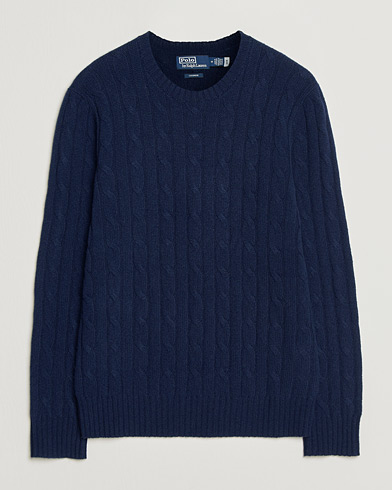 Polo Ralph Lauren Cashmere Sweater Bright Navy – Blau