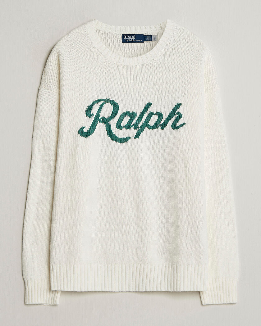 Polo Ralph Lauren Linen Blend Sweater Deckwash White – Weiß