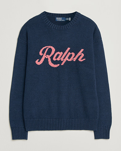 Polo Ralph Lauren Linen Blend Sweater Dark Cobalt – Blau