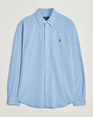 Polo Ralph Lauren Featherweight Mesh Shirt Isle Heather – Blau