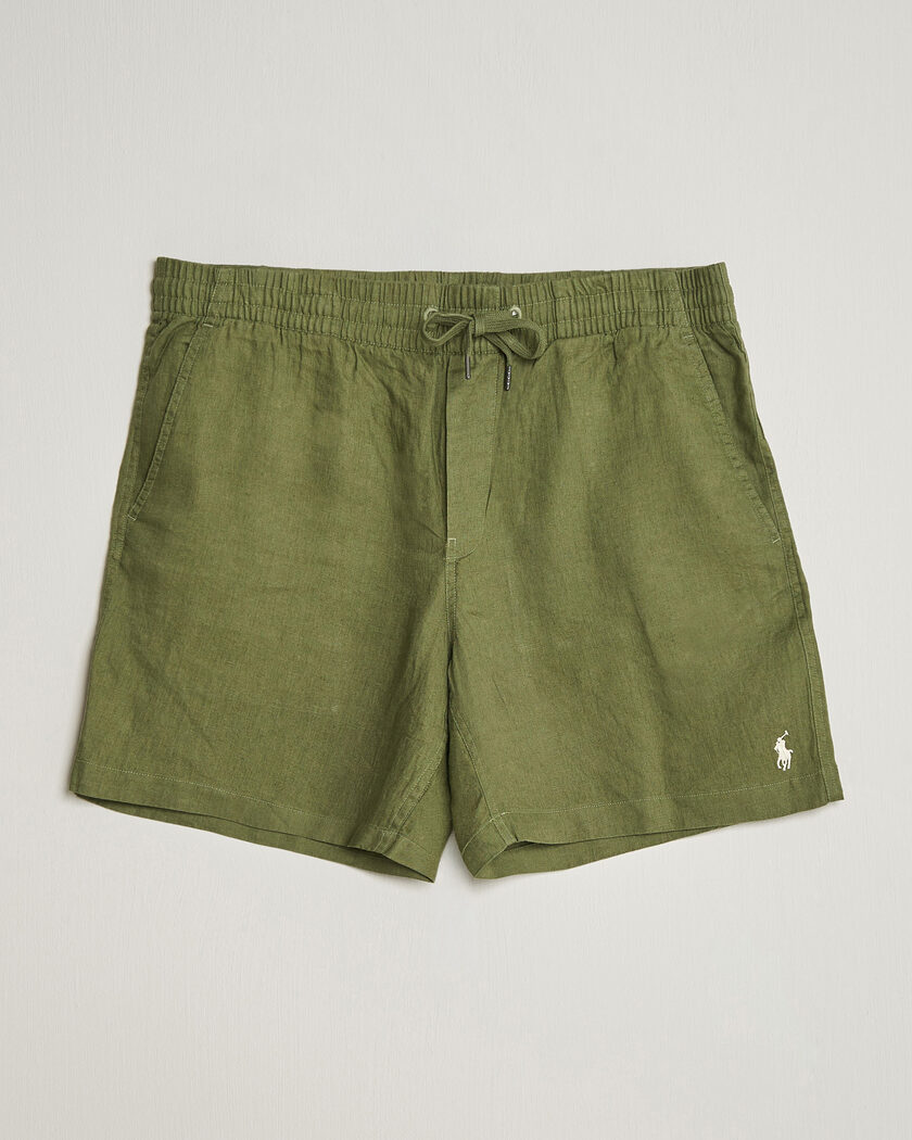 Polo Ralph Lauren Dyed Linen Shorts Garden Trail – Grün
