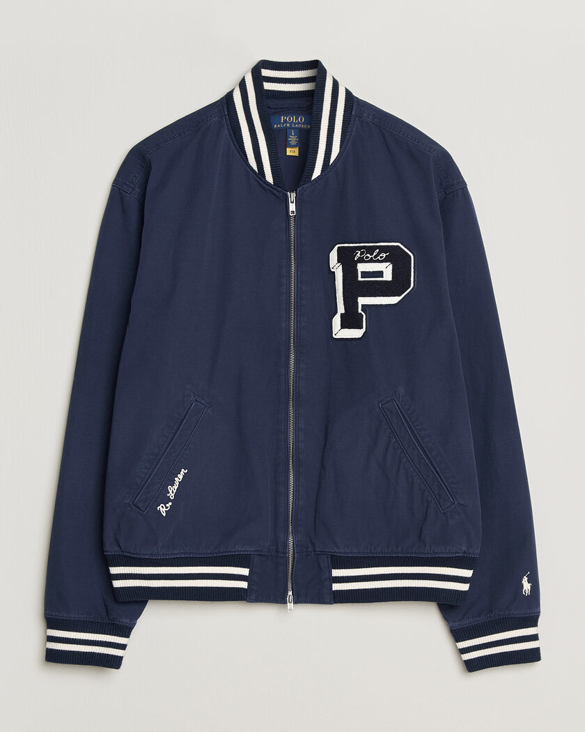 Polo Ralph Lauren Rustic Canvas Bomberjacket Newport Navy – Blau