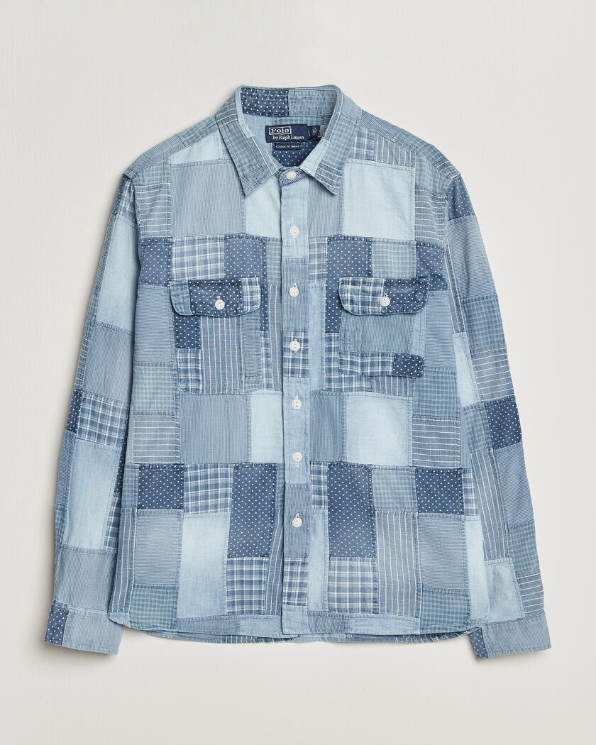 Polo Ralph Lauren Indigo Patchwork Shirt Blue – Blau