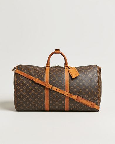 Louis Vuitton Pre-Owned Keepall Bandouliére 55 Monogram – Braun
