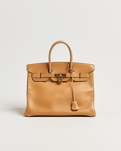 Hermès Pre-Owned Birkin 35 Ardennes Gold – Beige