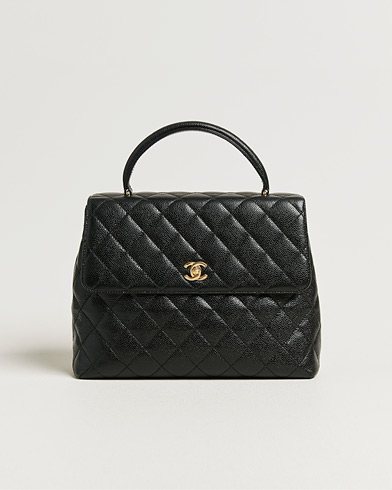 Chanel Pre-Owned Kelly Top Handle Bag Caviar Black – Schwarz