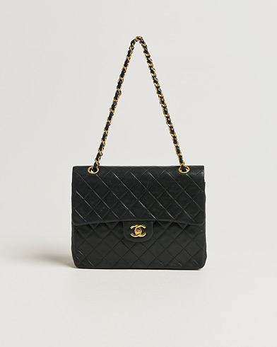 Chanel Pre-Owned Classic Double Flap Square Medium Lambskin Black – Schwarz