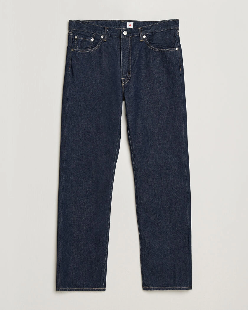 EDWIN Regular Straight Jeans Blue Rinsed – Blau