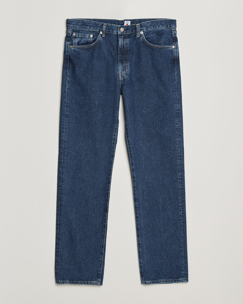 EDWIN Regular Straight Jeans Used Mid Blue – Blau