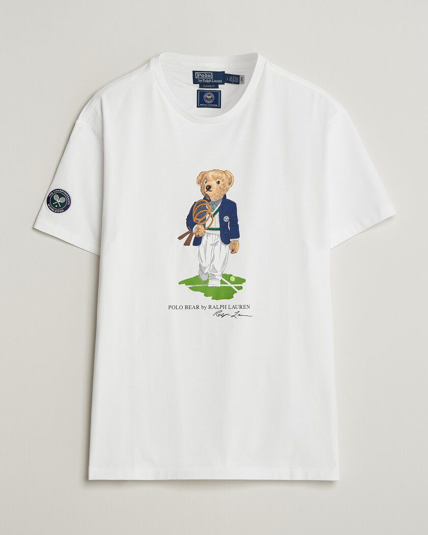 Polo Ralph Lauren Wimbledon Bear Tee White – Weiß