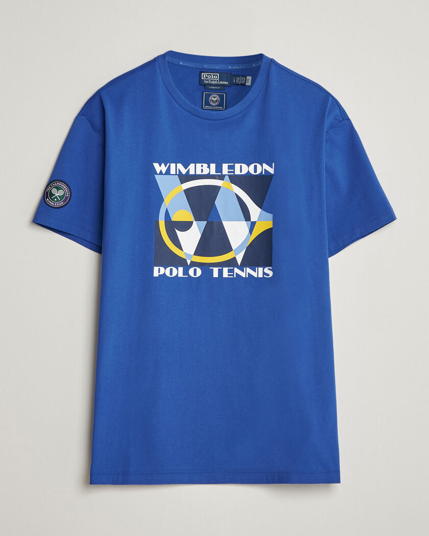 Polo Ralph Lauren Printed Championship Tee Collegiate Blue – Blau
