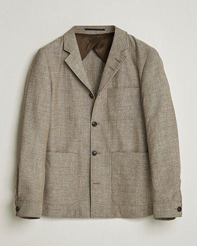 Tiger of Sweden Harrison Wool/Linen Blazer Sawgrass Brown – Braun
